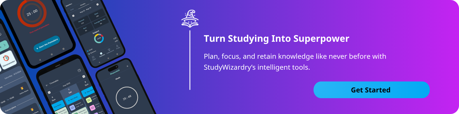 StudyWizardry – Smart Study Planner & Productivity Companion
