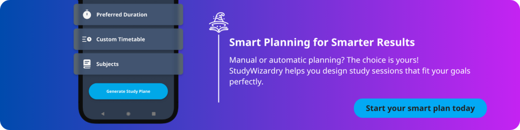 StudyWizardry – Smart Study Planner & Productivity Companion